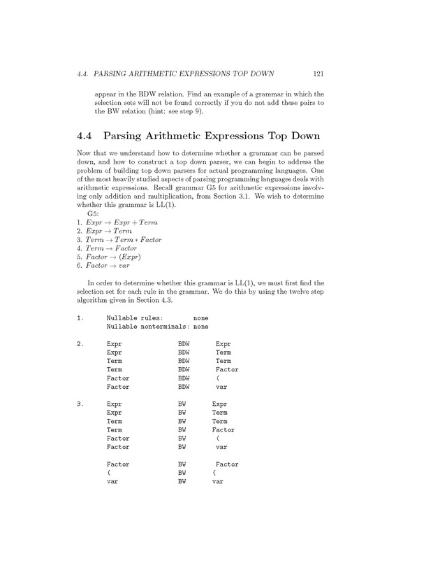 Compiler Design: Theory, Tools, and Examples - Page 121